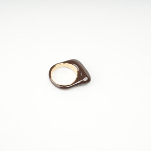 ROMI STUDIO 铜合金戒指  “简约小众”手工珐琅不规则戒指23AWS122 商品图2