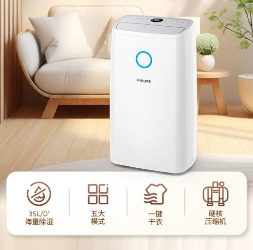 PHILIPS飞利浦室内小型空气除湿机（DE3306） 商品图0