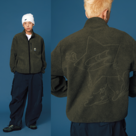 CryingCenter 星星人高领摇粒绒外套 哭喊中心