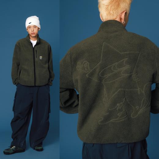 CryingCenter 星星人高领摇粒绒外套 哭喊中心 商品图0