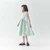 【代发】女款纯色连衣裙 棵初夏季款亲子中大女童纯棉无袖裙子木耳边宽松仙女裙湖水绿/紫色 商品缩略图3