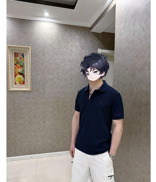 BUR战马刺绣三粒扣珠地Polo衫 纯棉大网孔蜂窝编织珠地 商品图11