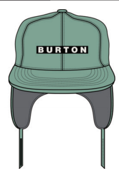 25/26BURTON帽子LUNCHLAP ERFLP HAT SOFT SAGE
