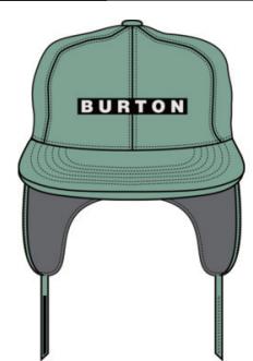 25/26BURTON帽子LUNCHLAP ERFLP HAT SOFT SAGE 商品图0