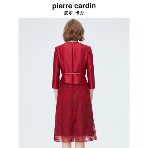 皮尔卡丹女装时尚轻仪式假两件拼接连衣裙P4108E4010R2 商品图2