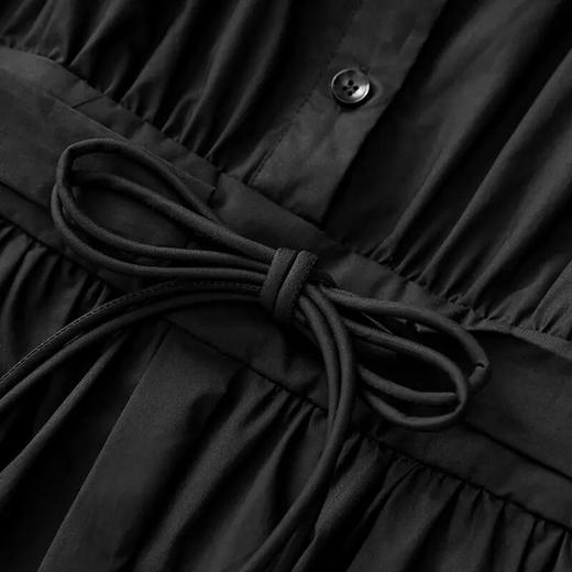 【高货wl】全新升级【铂金会员330/天猫439/差价109】(00944) 洛诗琳法式收腰连衣裙翻领高级感轻熟气质女新款衬衫裙 商品图3