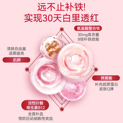 纽康泉红气饮 | 甘氨酸螯合铁+专利叶酸 24h持续补铁 好吸引不黑牙 酸甜可口养出好气色 商品图7