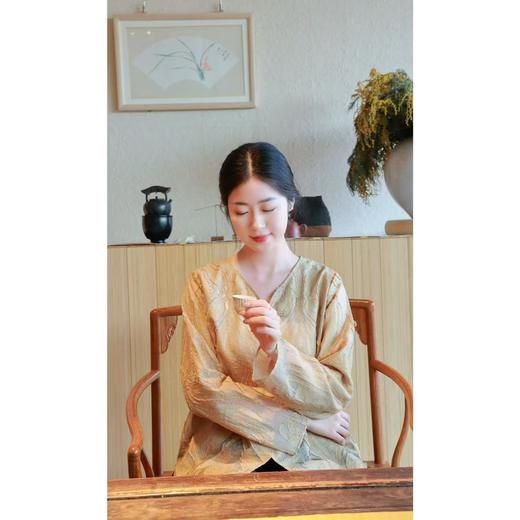 【2026东衣作】新中式衬衣（25710110夏籥-结缘款） 商品图2