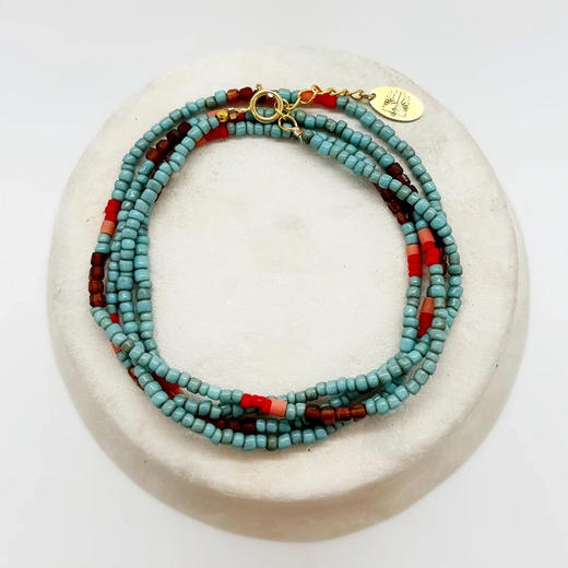 订购8周到｜Elise Tsikis-Naruna-多色 绿松石 石榴石 白松石 项链［法国设计师］ 商品图3