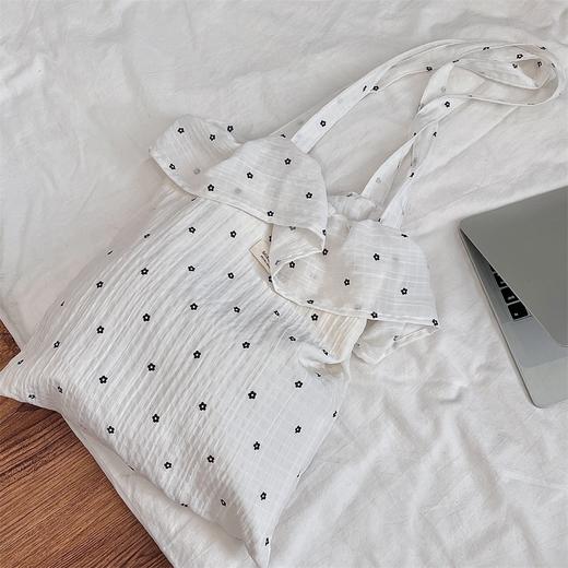 【YW】无忧购韩系ins小清新雪纺荷叶边单肩大容量手提托特包52202(截单后7-15天发货) 商品图1