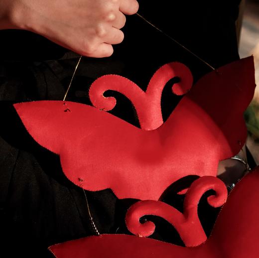 西秦刺绣蝴蝶挂件 非遗手工制作 居家布艺挂件装饰 商品图7