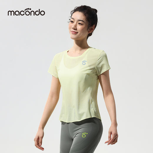 马孔多风洞短袖T恤 汗区大网孔 吸湿速干 超轻 透气 贴合0感 夜跑反光标 商品图1