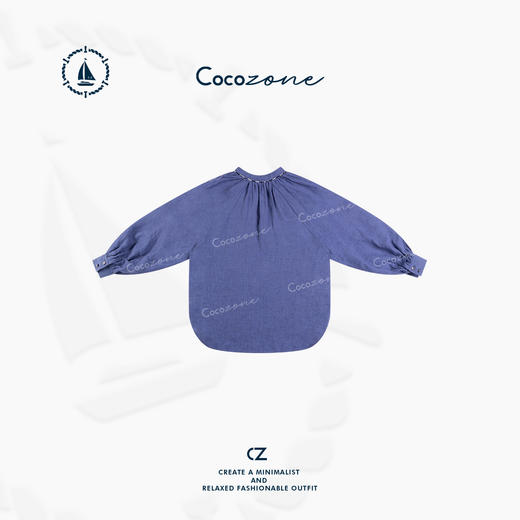 COCO ZONE 刘一一【黑标系列】100%纯亚麻订制绳结上衣CD1A0433 商品图1