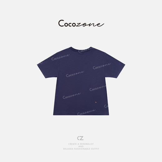 COCO ZONE 刘一一【100棉】笑脸印花宽松圆领短袖T恤CD2A0647 商品图1