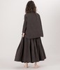 ALBUM DI FAMIGLIA 炭黑色褶皱半身长裙 商品缩略图7