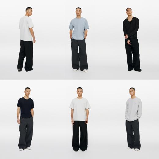 oneup索罗娜抽绳单褶长裤 商品图4