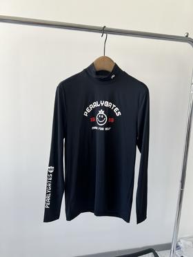 25春款，ＰG原单牛奶丝立领打底衫，韩国🇰🇷客供面料，有弹力，超级百搭的一款，胸前印花LOGO，上档次又不单调！