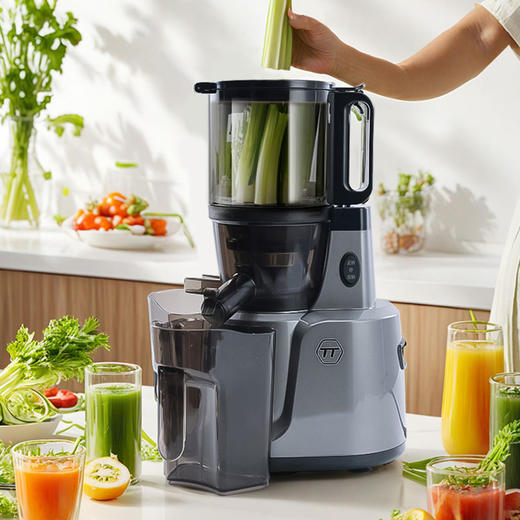 TT大口径原汁机 T600 | 整颗水果免切鲜榨 2300ml大储料仓 附柠檬专用榨汁杯  渣汁分离 低分贝静音榨汁机 家用&商用 头条电器 商品图2