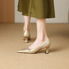 【预售5天】法式水钻配网纱精致仙女风尖头高跟单鞋MLS&A1025 商品缩略图1