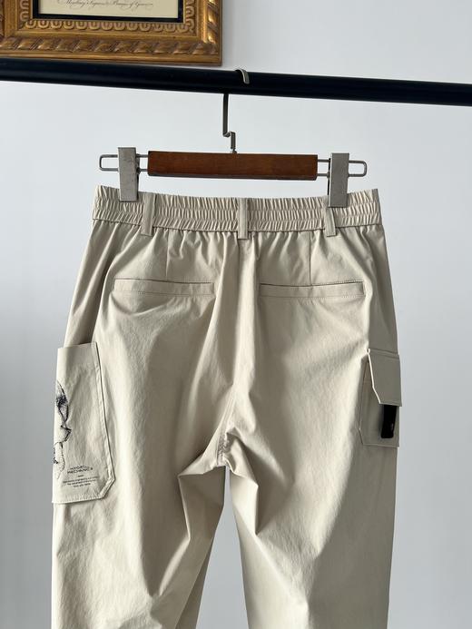 米色码齐！25新款AM家高尔夫🏌‍♀裤子，纯原单货，韩国🇰🇷客供面料，质感超好，弹力大，凉感，透气，挺括有型，不爱起皱！兜立体印花，质感满满，裤脚罗纹，有弹力，超舒服！自留推荐款！ 商品图8