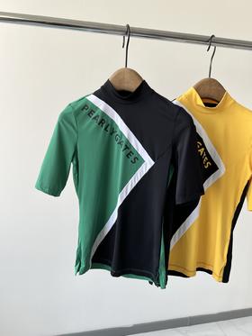 PG原单半高领打底T，纯纯的原单货，超级好看的拼接设计，显瘦，胸前立体LOGO，细节显品质！数量不多！