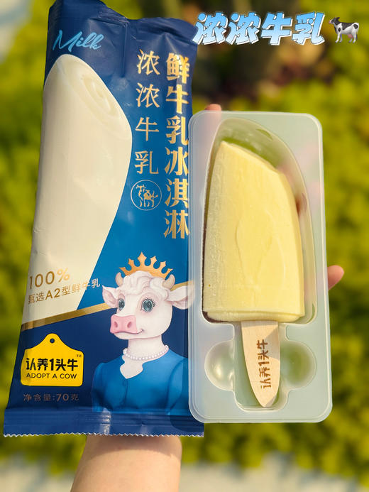 【品牌直发】认养一头牛A2鲜牛乳棒支冰淇淋全系列重磅来袭❗️⚠️配料表第一位就是A2鲜牛乳！100%甄选自有牧场A2β鲜牛乳，不添加一滴水💦    💰99到手15支！6大口味任意选择❗️ 商品图1