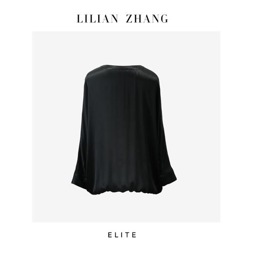 E-“定制”—静奢风、都市摩登——风尚之选法式度假风黑色衬衫 2402033 商品图2