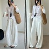 【SRG 女士休闲亚麻长裤】100%亚麻 慵懒简洁的设计 松紧腰配抽绳 立体裁剪弧形版型 商品缩略图0