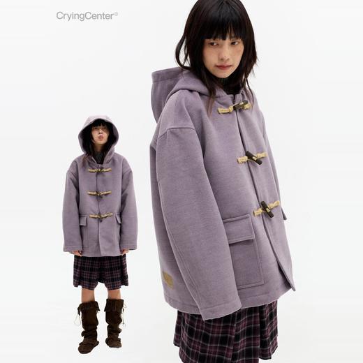 CryingCenter 学院牛角扣毛呢厚外套 哭喊中心 商品图2