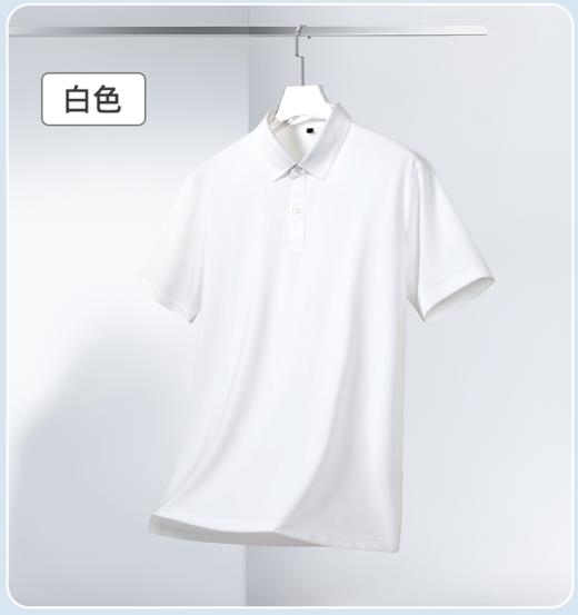 【棉麻纯色翻领短袖POLO衫】夏季新款7A抗菌短袖T恤  男女同款 商品图3