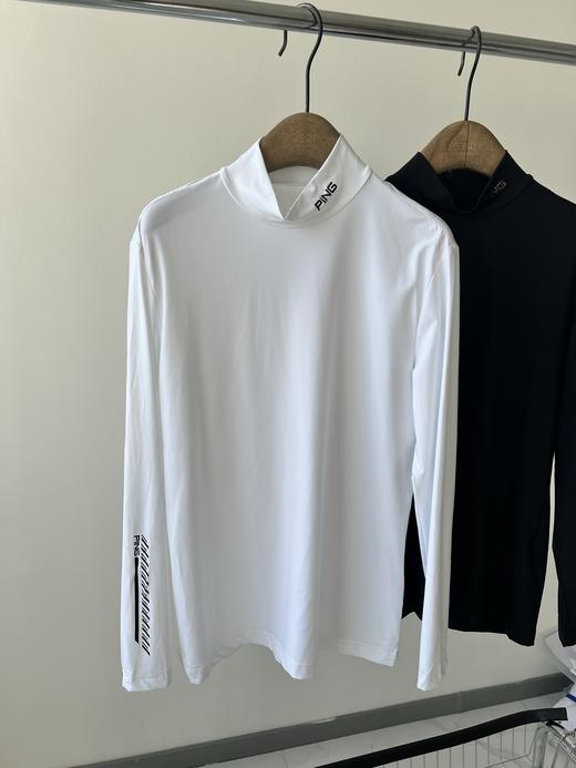 PI NG半高领男款高尔夫打底衫，纯原单货，韩国🇰🇷客供面料，四面弹，舒服透气性好，运动健身或者日常穿都超舒服，经典的半高领设计，百搭！ 商品图1