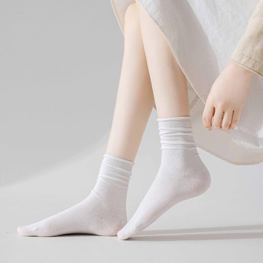 【百搭堆堆袜】袜子女夏季天鹅绒日系糖果色薄款中筒袜 夏天女士松口冰冰袜。ry 商品图2