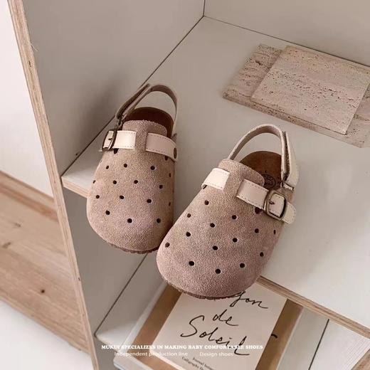 【童鞋镂空设计，软底舒适时髦~】韩国童鞋女童透气镂空凉鞋 夏季新款 幼儿园软底时髦儿童勃肯鞋-QQ 商品图1