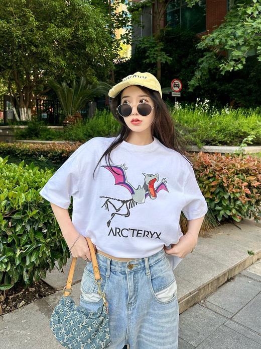 茑家限定小恐龙印花短袖T恤 商品图2