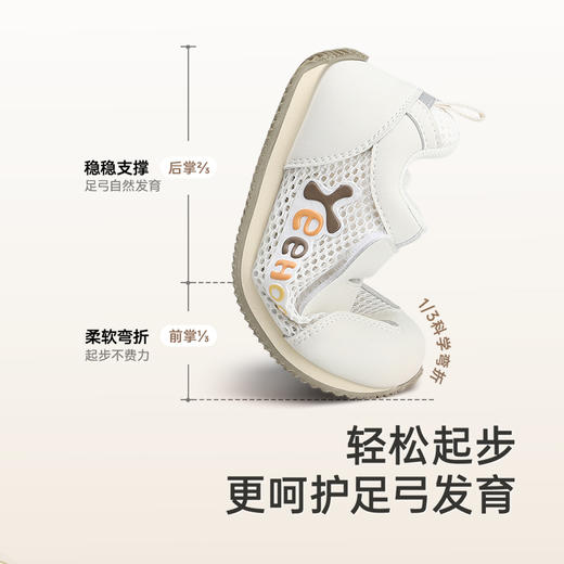 英氏儿童鞋夏季透气婴幼儿女童休闲鞋软底防滑稳步鞋男童运动鞋 商品图2