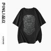 PINLI品立2025春夏新款时尚烫钻短袖T恤男士纯棉潮牌休闲百搭上衣BG252111012 商品缩略图4