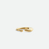 ROMI STUDIO 合金戒指 小众简约沙丁鱼极简开口双色戒指 23AWS104 商品缩略图2