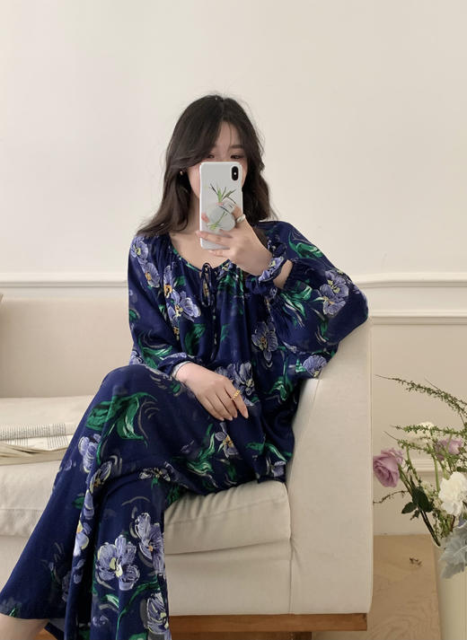 氛围感棉绸亲肤居家睡衣 商品图11