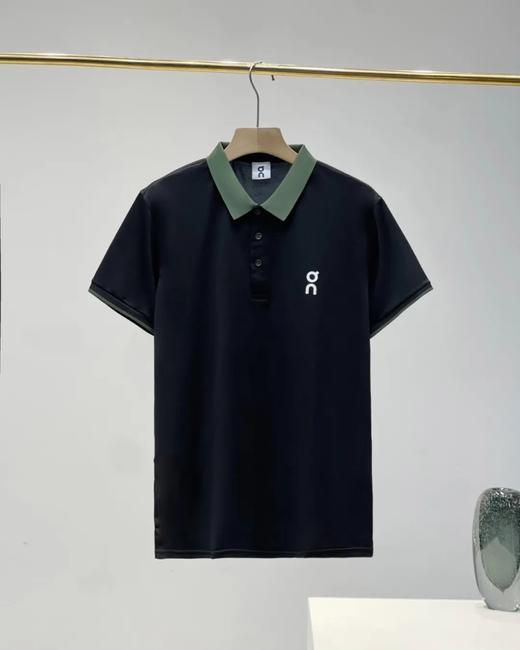 On昂跑男士撞色翻领冰丝Polo衫凉爽polo上衣运动休闲短袖t恤 商品图3