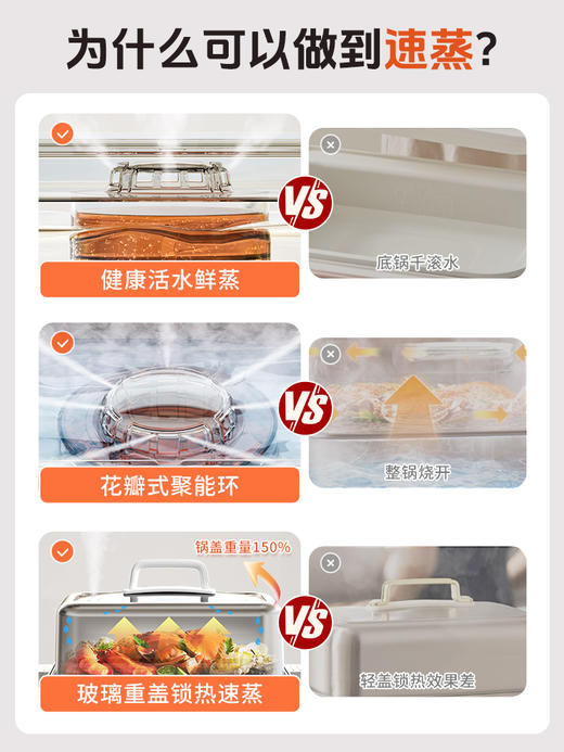 【德国蓝宝电蒸锅】多功能家用三层2025新款蒸炖一体蒸锅 商品图1