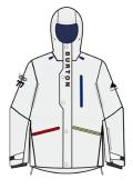 25/26BURTON雪服U RADIANT DRY RIDE 2L  JACKET STOUT WHITE 商品图0