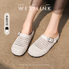 西遇包头半拖鞋女新款夏季镂空透气白色厚底勃肯鞋外穿凉拖鞋V0156614 商品缩略图0