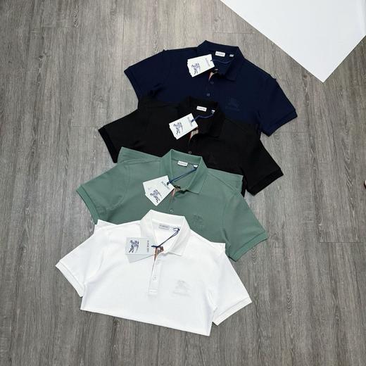 BUR战马刺绣三粒扣珠地Polo衫 纯棉大网孔蜂窝编织珠地 商品图1