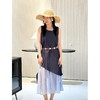 NORNS LADY诺恩 2025法式气质拼接连衣裙优雅设计显瘦长裙无袖背心裙夏季假两件裙子【赠腰带】QMYLMS2795 商品缩略图2