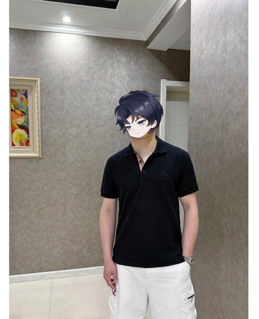 BUR战马刺绣三粒扣珠地Polo衫 纯棉大网孔蜂窝编织珠地 商品图13