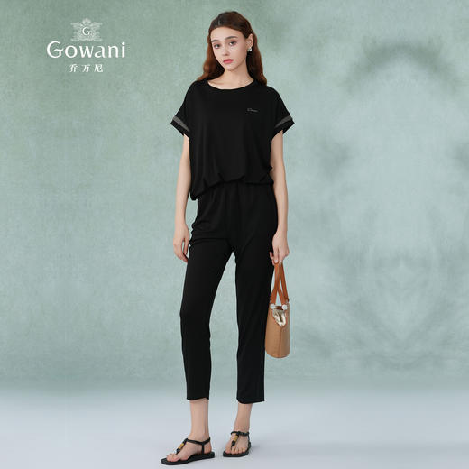 乔万尼两件套裤装高级感夏新款休闲运动风EM2G756 商品图2