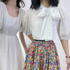 洛诗琳45540气质压褶半身裙2025夏季新款碎花A字摆印花裙3156 商品缩略图4