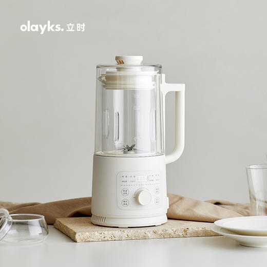 [屁侠推荐]olayks 立时破壁机24小时预约 13项功能菜单 独立投料口 免停机开罩 榨汁机小型  轻音家用全自动豆浆机 商品图0