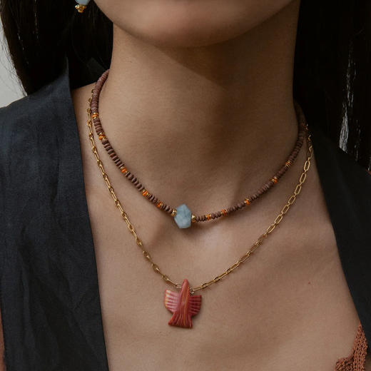 订购8周到｜Elise Tsikis-Pursley-多色 雄鹰 吊坠 项链［法国设计师］ 商品图4