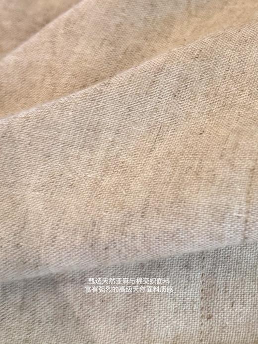 生活闪闪发光 | 夏日首选短裤 天然棉麻交织舒适面料 亚麻色 商品图6